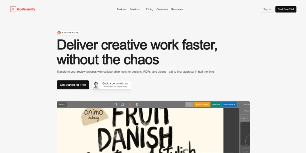 Frame.io Alternative - GoVisually