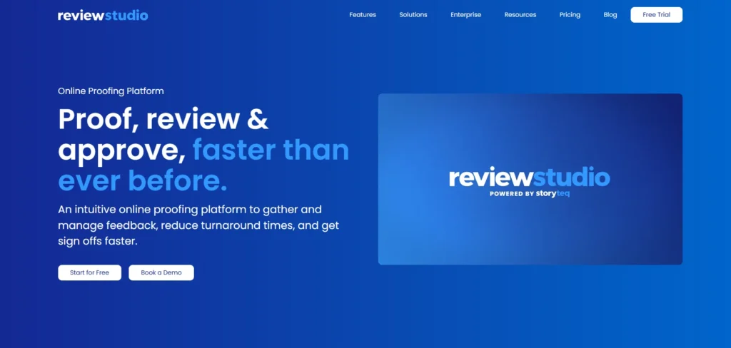Frame.io Alternative - ReviewStudio