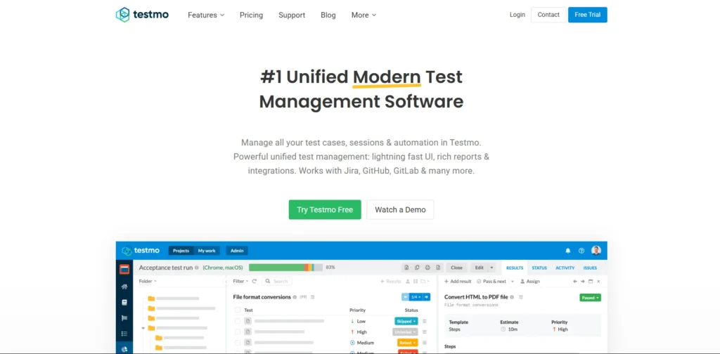Testlink Alternative -Testmo