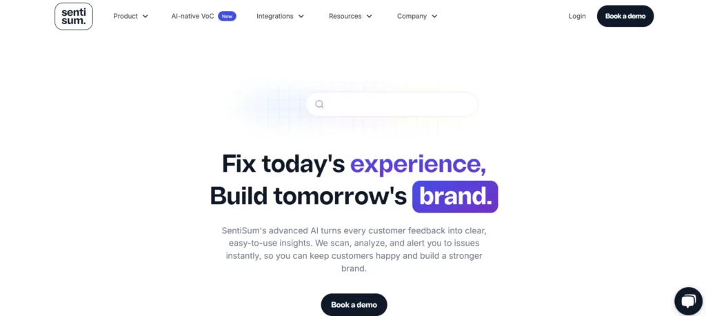 Voice of Customer Software - SentiSum