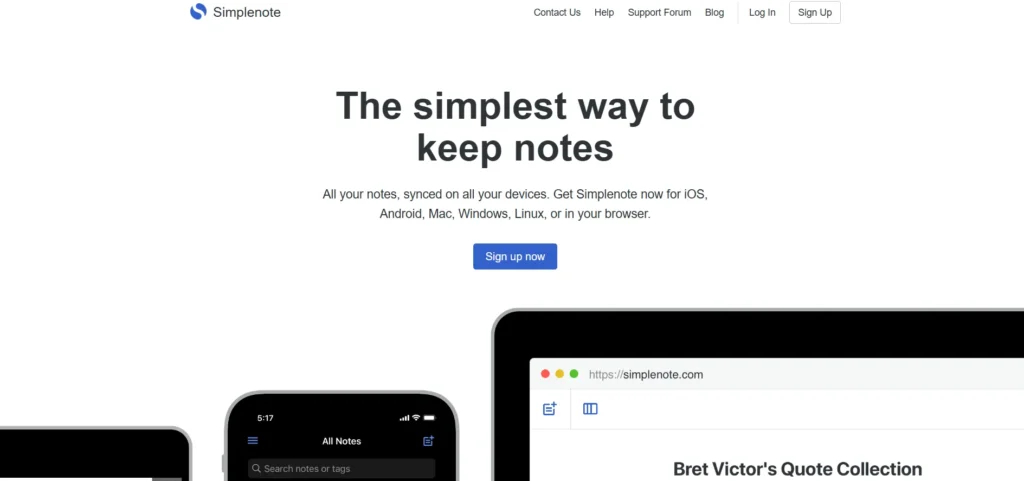 E⁠vern‍ote Al​ternatives--Simplenote
