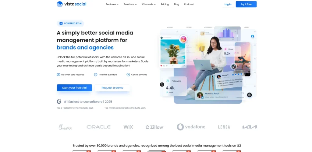 Sendible Alternative - Vista Social