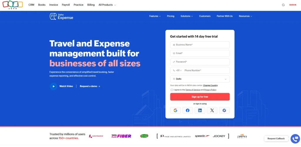 Expensify Alternative - Zoho Expense