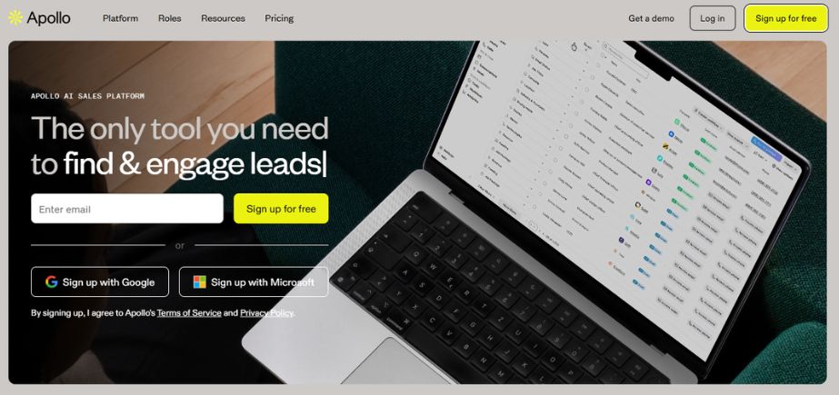 sales prospecting tools - apollo