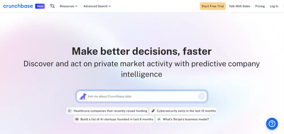 sales prospecting tools - crunchbase
