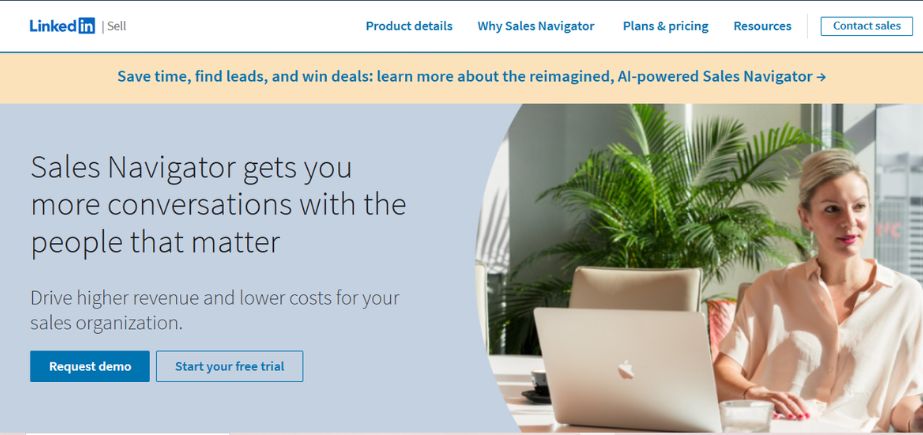 sales prospecting tools - linkedIn