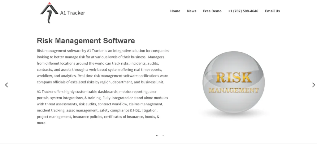 A1 Tracker-Risk Management Software