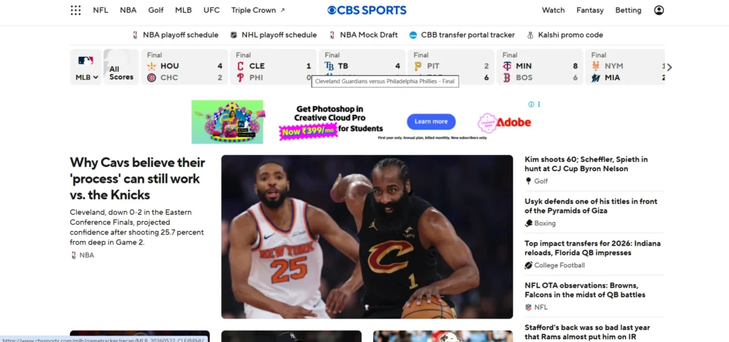 StreamEast Alternatives-CBS Spo⁠r⁠ts
