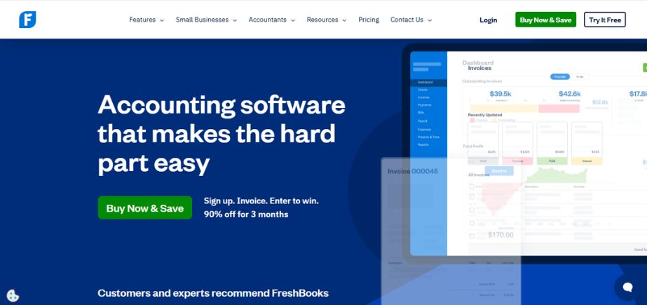 CA Accounting software - freshbooks