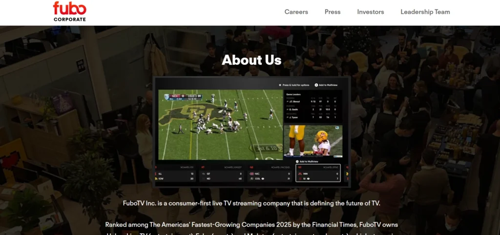 StreamEast Alternatives-Fub‍o TV⁠