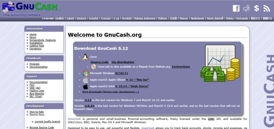 CA accounting software -  gnu
