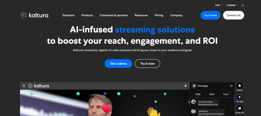 Alternatives to Vimeo OTT - Kaltura