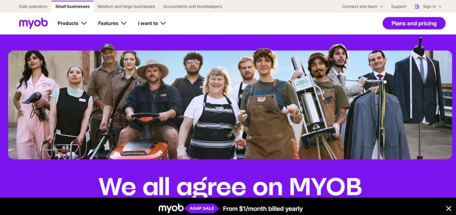 CA accounting software - MYob