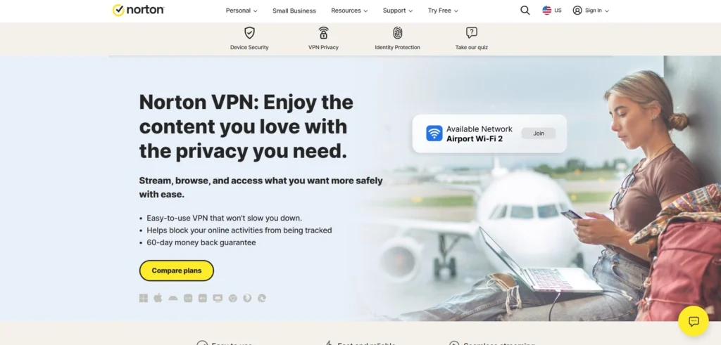 VPN for TikTok- Norton VPN