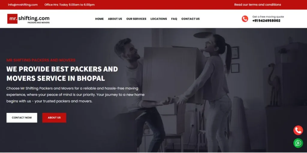 Packers and Movers in Bhopal