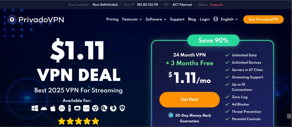 VPN for TikTok – PrivadoVPN