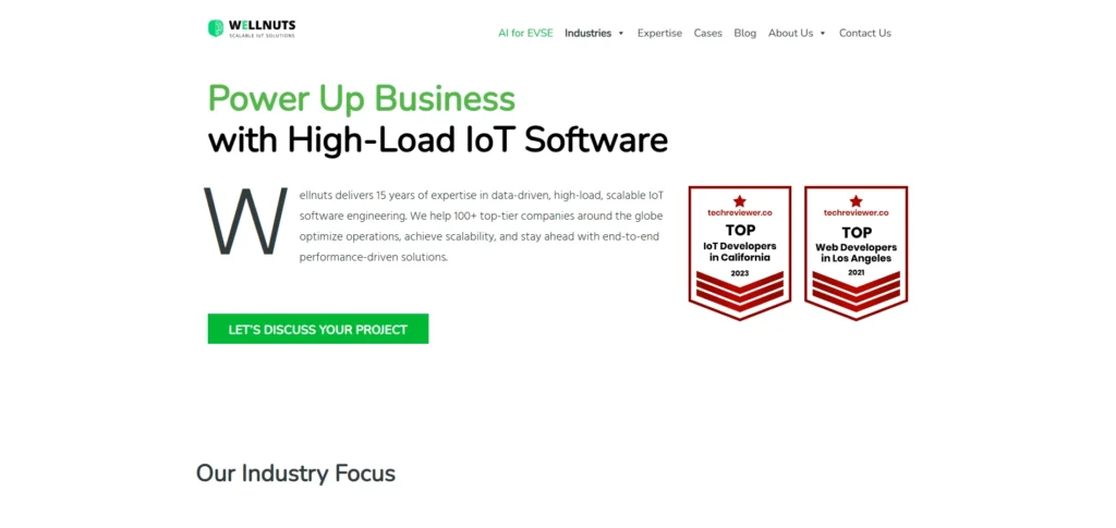 IoT Development Company in the USA - Wellnuts