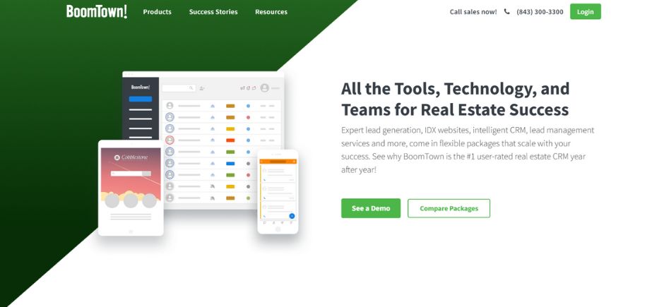 CRM software for real estate agents-boom-town