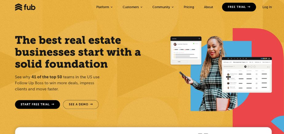 CRM software for real estate agents-followupboss