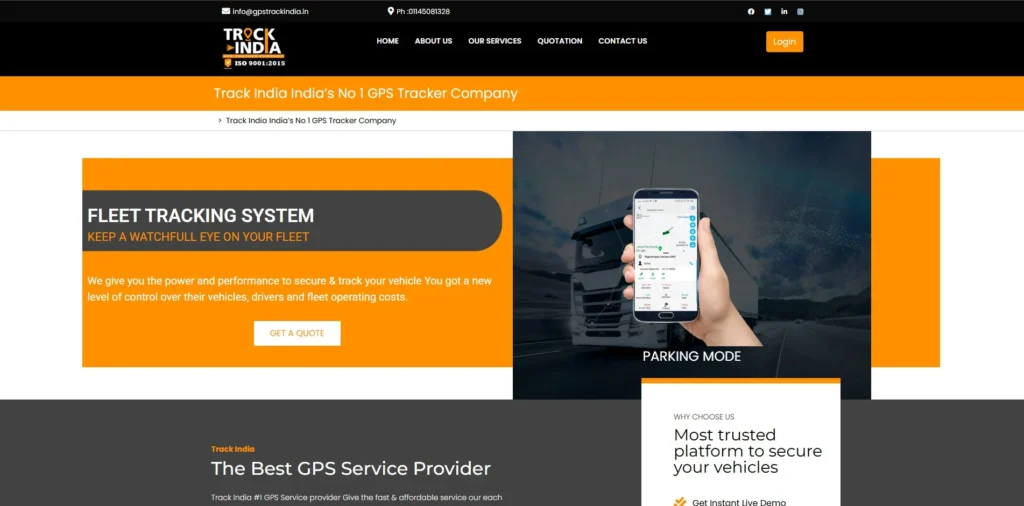 TrackIndia GPS Tracker-Vehicle GPS Trackers
