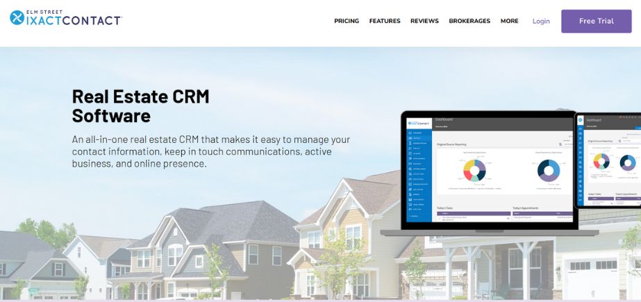 CRM software for real estate agents-ixact-contact