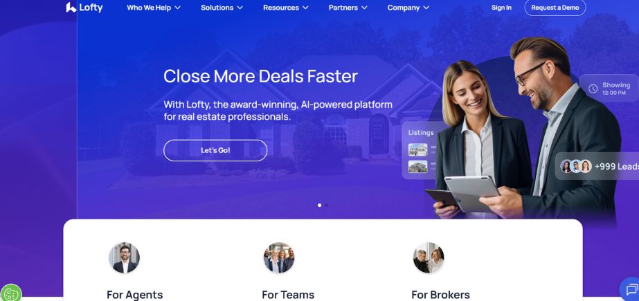 CRM software for real estate agents-lofty