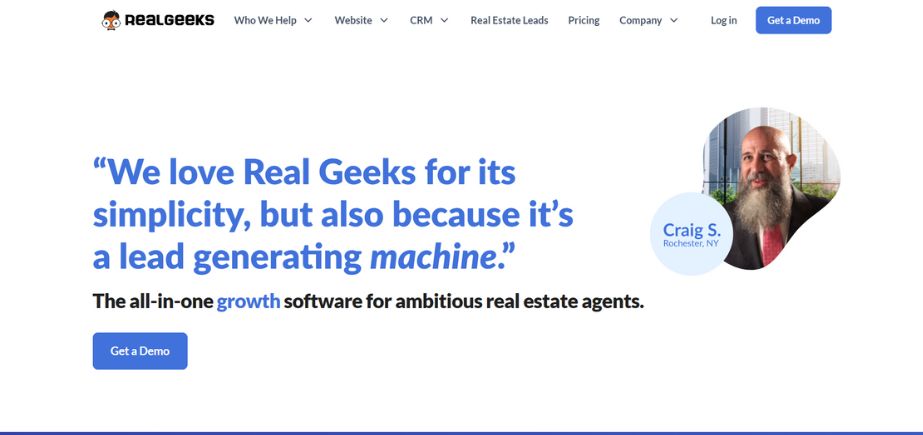CRM software for real estate agents-real-geeks