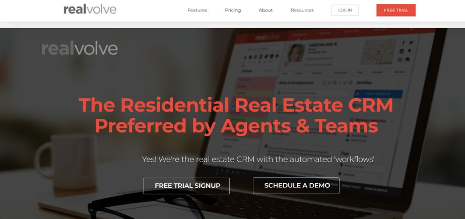 CRM software for real estate agents-realvolve