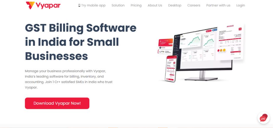 CA accounting software -  vyapar