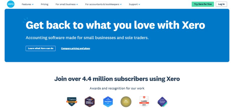 CA Accounting software - xero