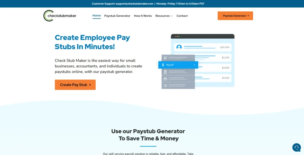 Check Stub Maker-paystub generator
