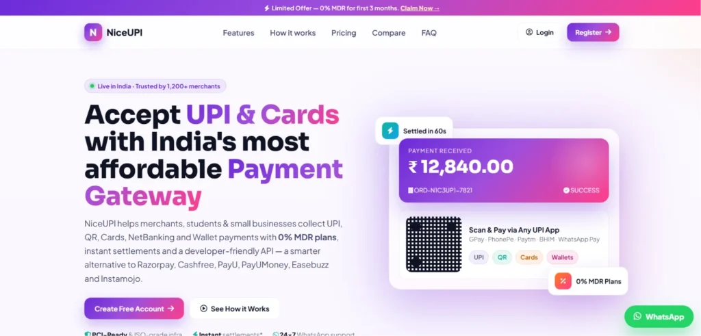 UPI QR Code Generator - NiceUPI