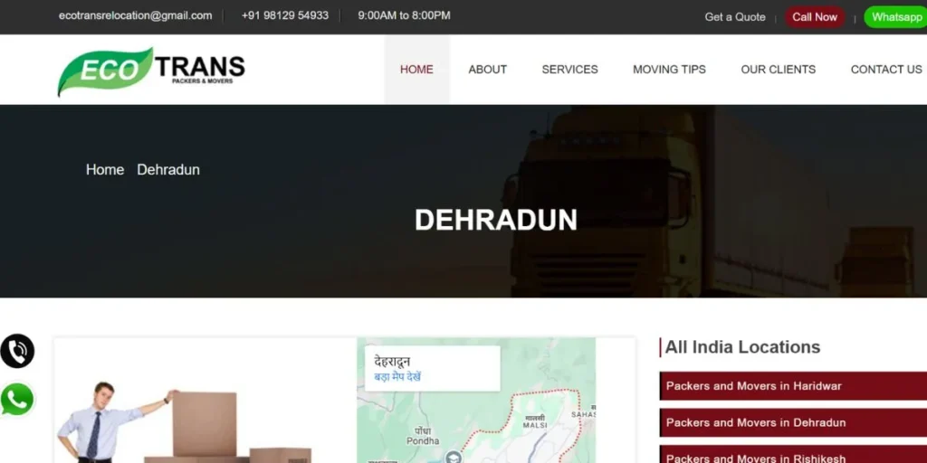 Packers and Movers in Dehradun