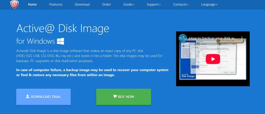 Active@ Disk Image - Hard drive cloning software