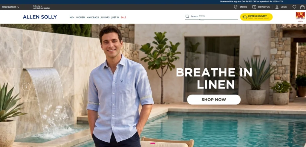 Clothing Franchise in India- Allen Solly