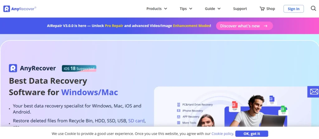 AnyRecover - Data Recovery Software for Mac