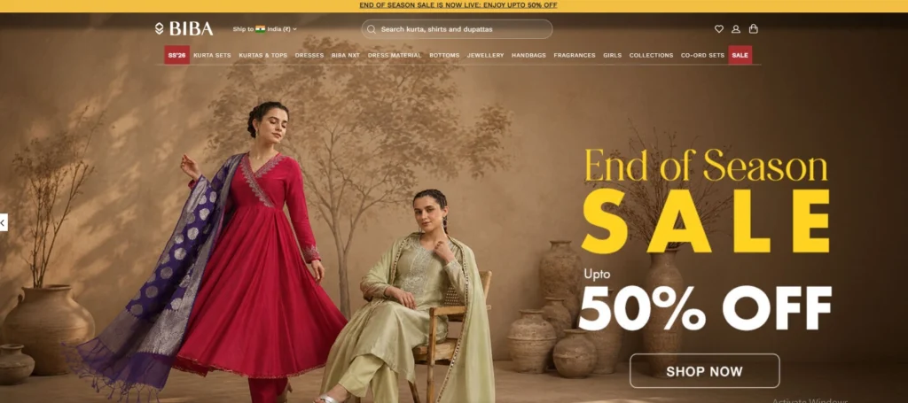 Clothing Franchise in India-  Biba