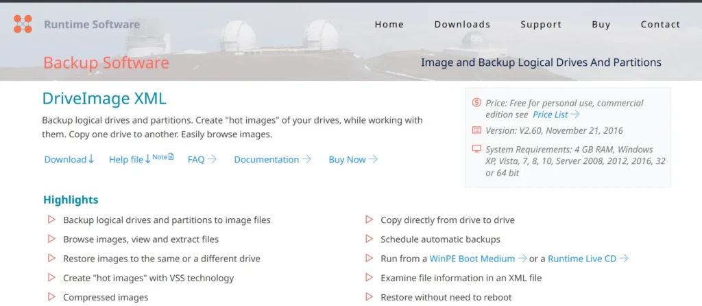 DriveImage XML - Hard drive cloning software
