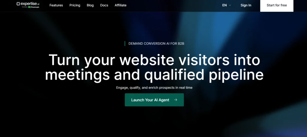 Tool for Automating Inbound Sales - Expertise.ai