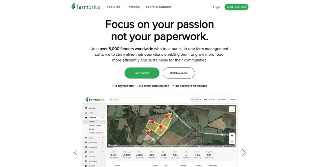 Farmbrite-Crop Management Software