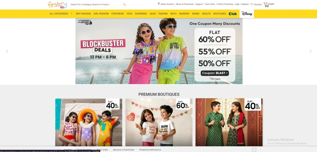 Clothing Franchise in India- FirstCry Clothing