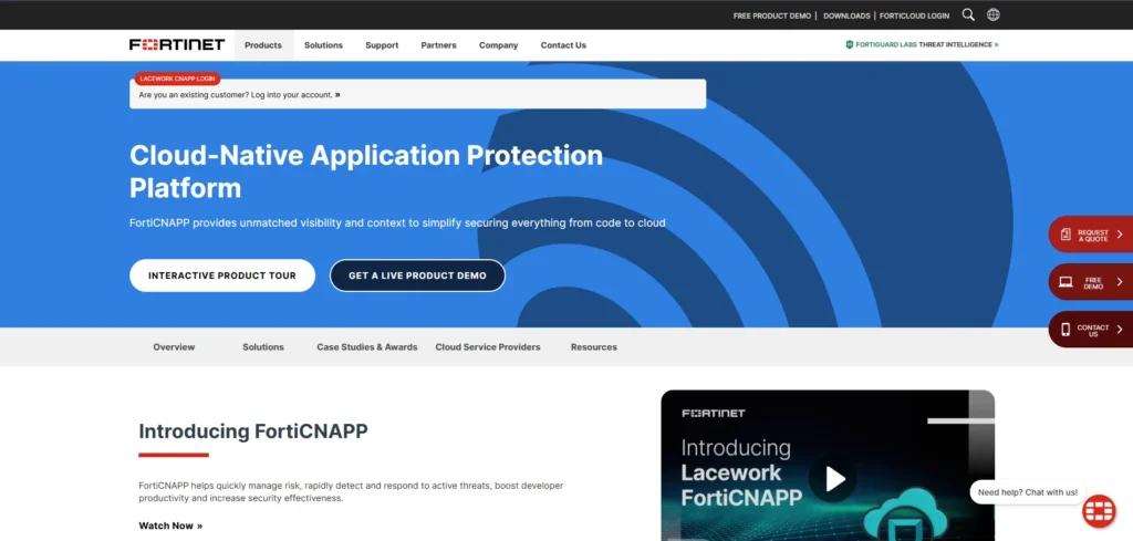 Fortinet FortiCNAPP-cloud security tools