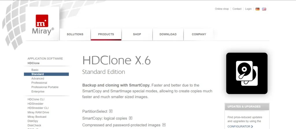 HDClone by Miray Software - Hard drive cloning software
