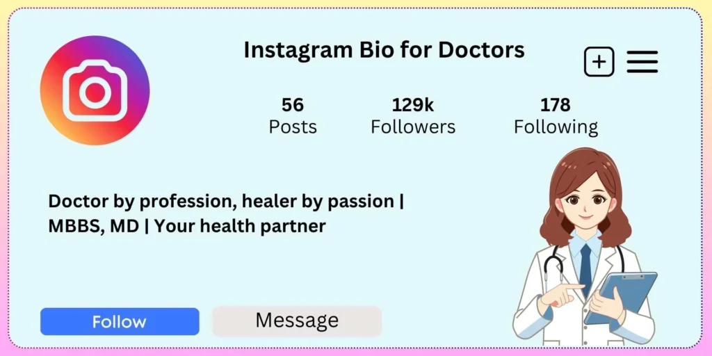Instagram Bio for Doctors