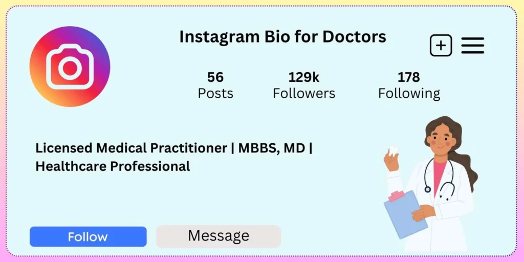 Instagram Bio for Doctors