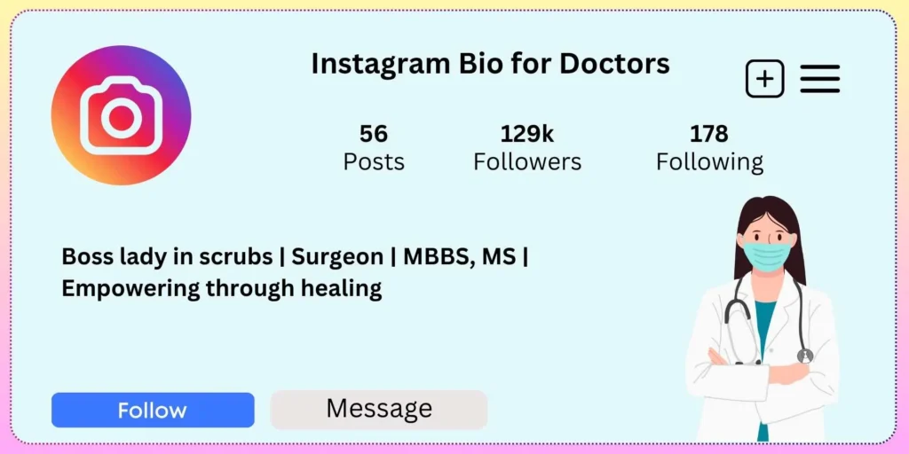 Instagram Bio for Doctors