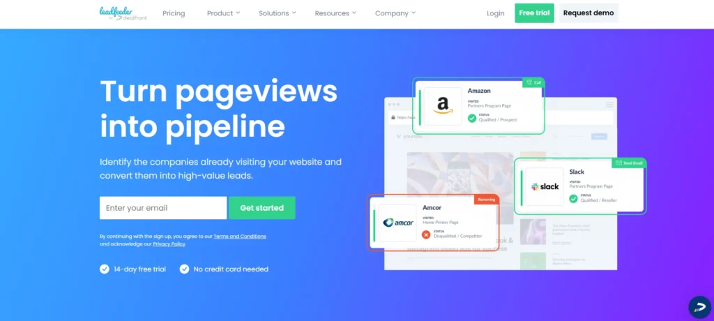 Tool for Automating Inbound Sales - Leadfeeder
