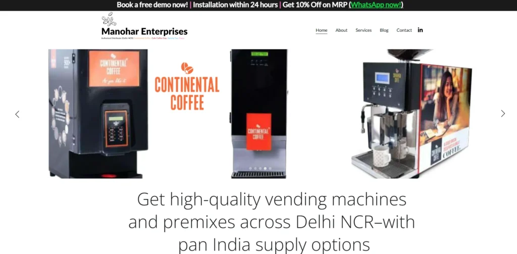 Vending Machine Franchise- Manoh‌ar Ve‍nding