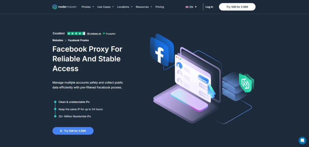 Nodemaven-Proxy For Facebook