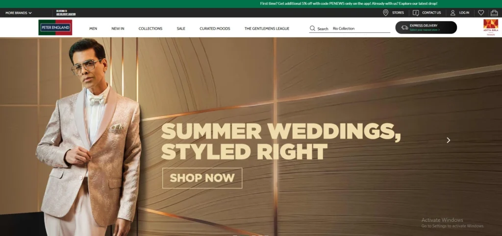 Clothing Franchise in India- Peter England 